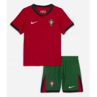 Fotbalové Dres Portugalsko Dětské Domácí ME 2024 Krátký Rukáv (+ trenýrky)